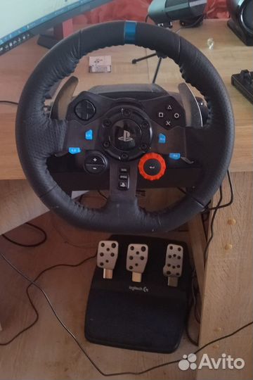 Игровой руль logitech g29 и педали + PS4 Slim 1Tb