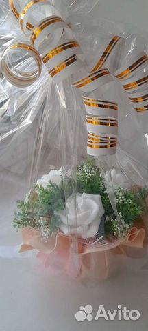 Букет из мыльных роз