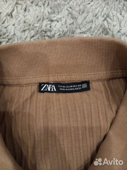 Лонгслив поло zara