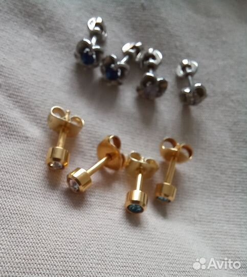 Серьги из медицинской стали