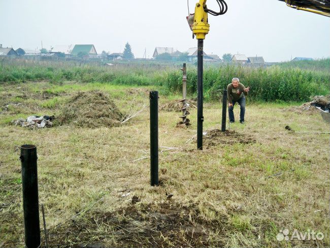 Установка винтовых свай