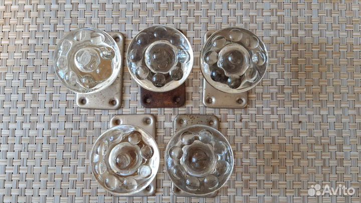 Дверные ручки стеклянные СССР