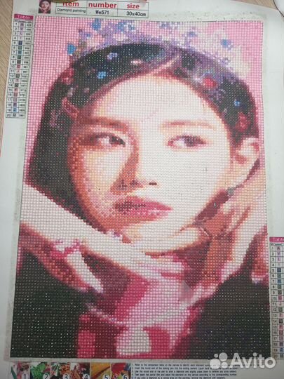 Готовая алмазная мозаика Миен Gidle