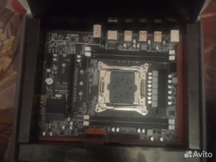 Материнка 2011v3+китайская rx580 8gb