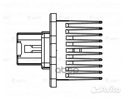 Резистор вентилятора отопителя LFR 1104 luzar
