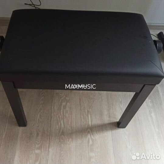 Банкетка для пианино черная матовая