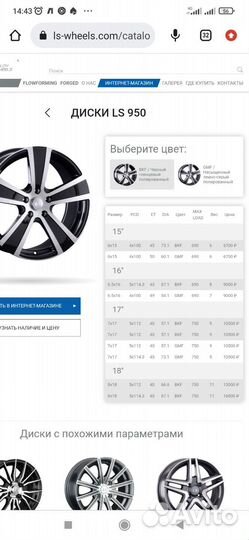 Литьё LS R16 4x100 с летней резиной r16 195/55