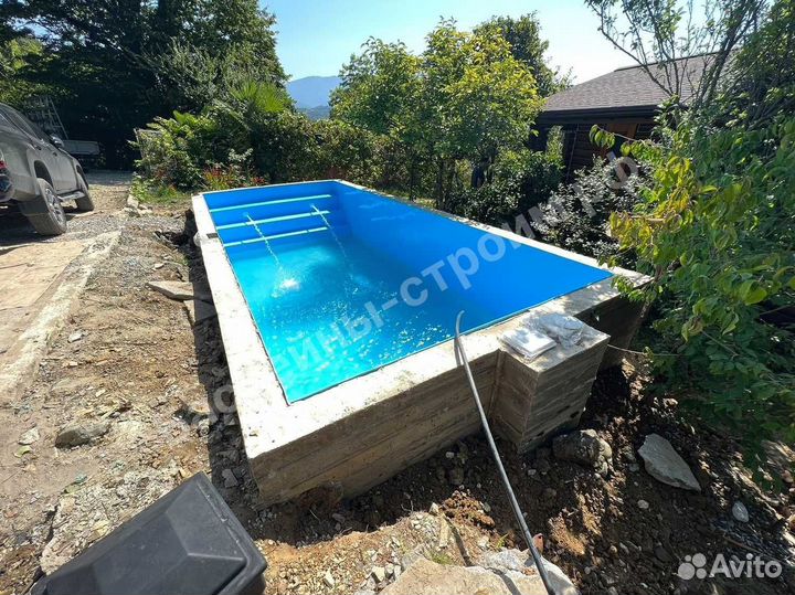 Бассейн 7х3х1,5 от производителя,ступени Гармония