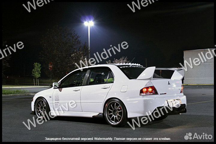 Спойлер Mitsubishi Lancer 9 Evo трехсоставной