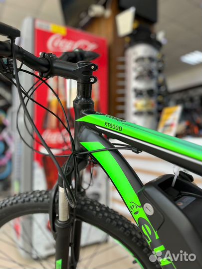 Велогибрид Eltreco XT 600 D черно-зеленый