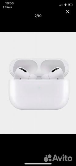 Беспроводные наушники Pods pro с шумоподавлением
