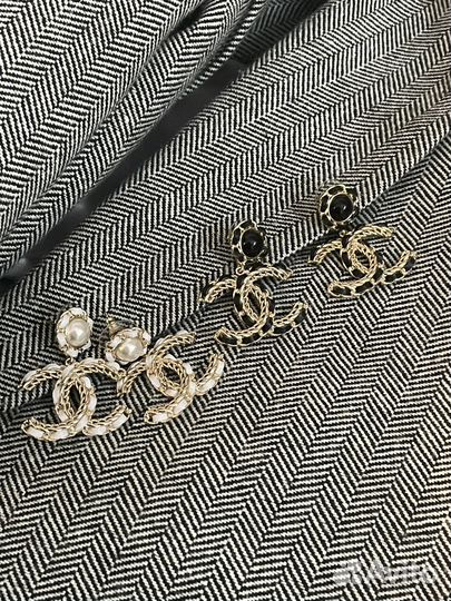 Серьги chanel