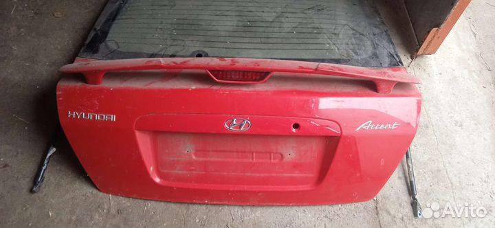 Бампер с хлопушкой hyundai Accent 2 3 двери