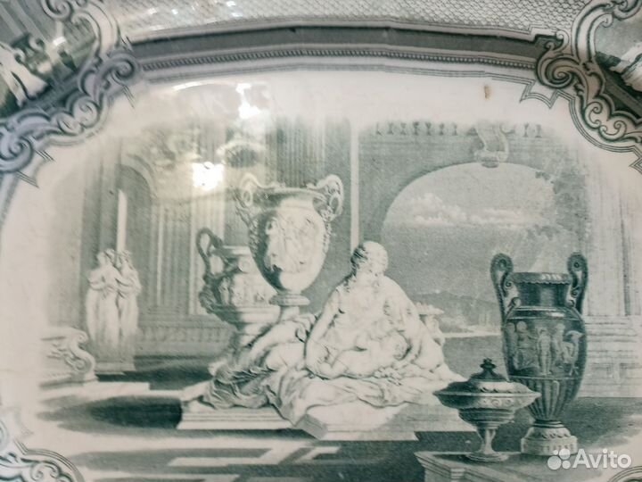 Блюдо Фарфор Старинное