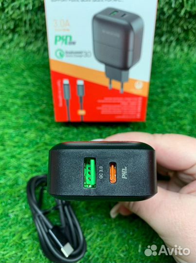 Сзу Type-C+Lightning 3A PD+QC 3,0 для iPhone 11/12