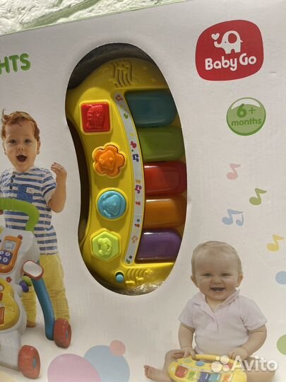 Пианино ходунок от baby go от 6 мес