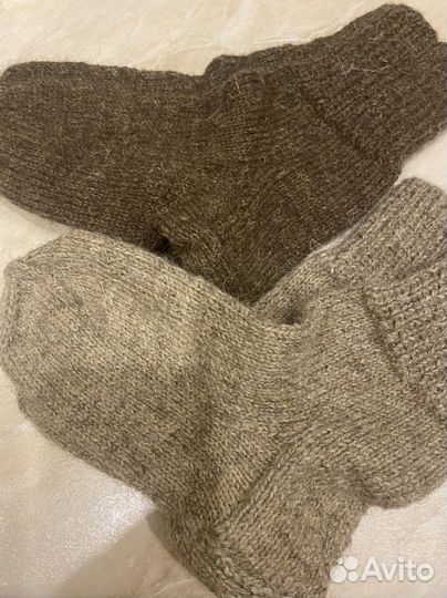 Вязаные носки ручная работа шерсть 100