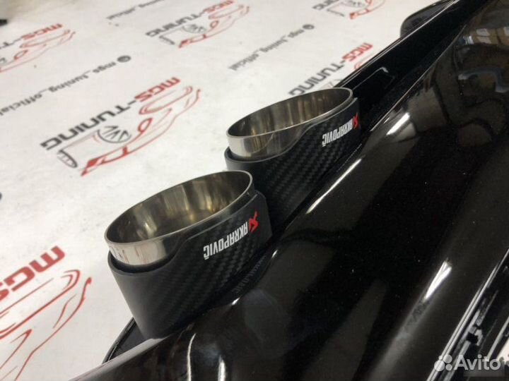 Диффузор BMW G30 M-Performance + Akrapovic new