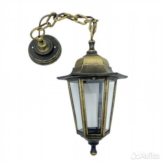 Светильник уличный Адель подвес бронза/мат.стекло