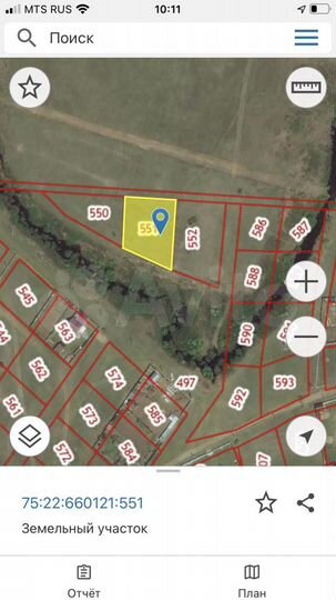 Участок 13,5 сот. (СНТ, ДНП)