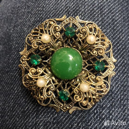 Брошь винтажная. Чехословакия