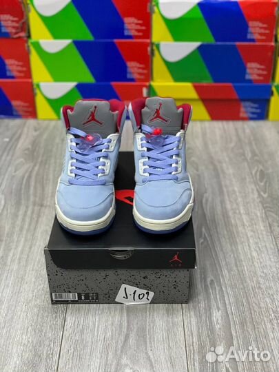 Кроссовки Air Jordan 5 Ice Blue (41-45)