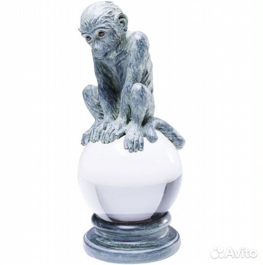 Статуэтка декоративная серая Monkey