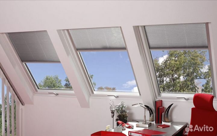 Рулонные шторы на мансардные окна