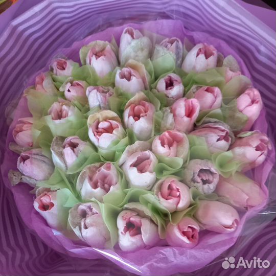 Букет зефирные розы