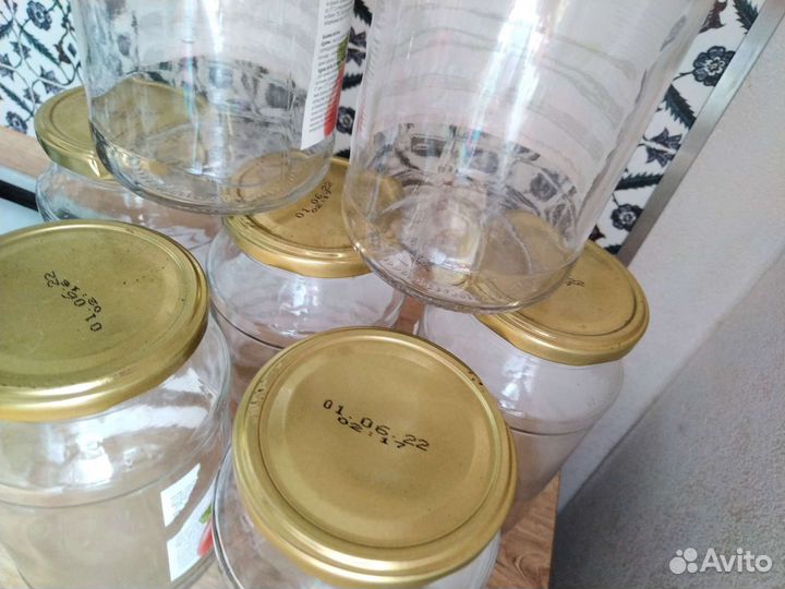 Банки литровые с закрутками Банка 1л с крышками