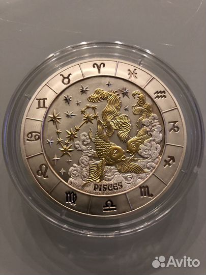 Руанда 1000 франков 2009 Рыбы Серебро/сертификат