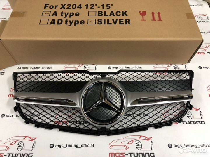 Решетка на Mercedes GLK 12-15г. в стиле AMG