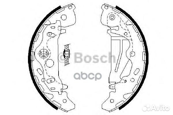 Колодки торм барабан KIa Carnival II 0986487709