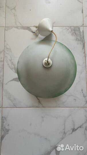 Подвесная люстра со стеклянным плафоном СССР