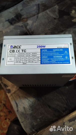 Блок питания Оперативная память