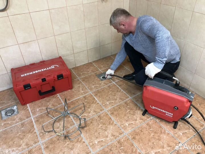 Устранение засоров Прочистка канализации Сантехник