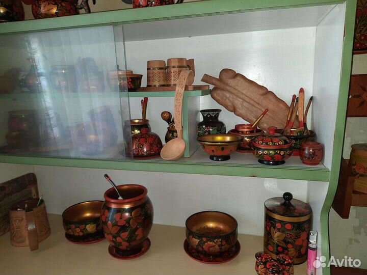 Набор посуды хохлома