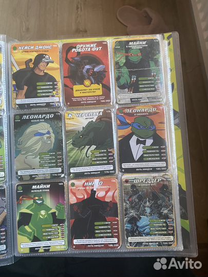 Коллекционные карточки Черепашки Ниндзя