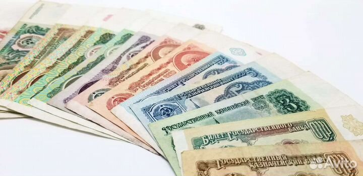 Коллекция банкнот СССР 1961-1992г 16шт