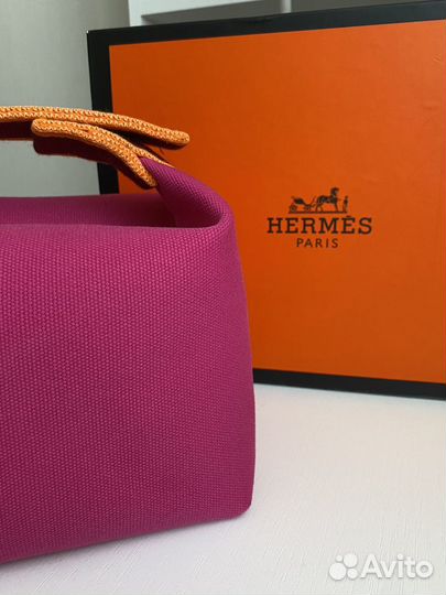 Сумка косметичка hermes эрмес