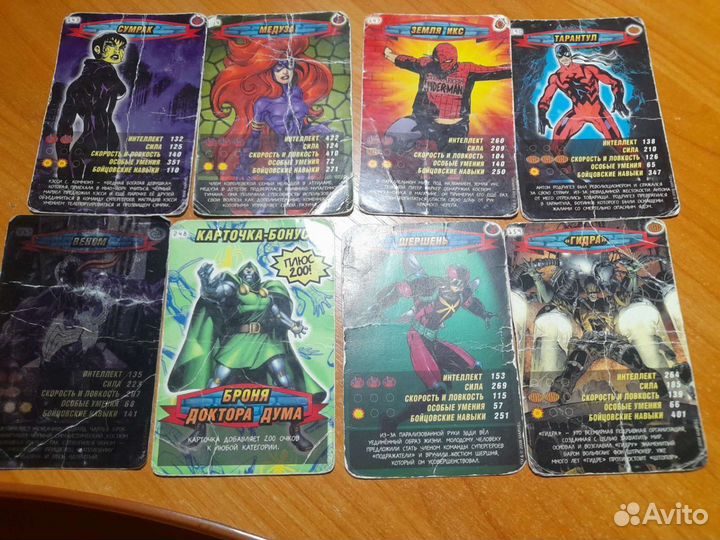 Карточки Черепашки Ниндзя Человек Паук Супергонки