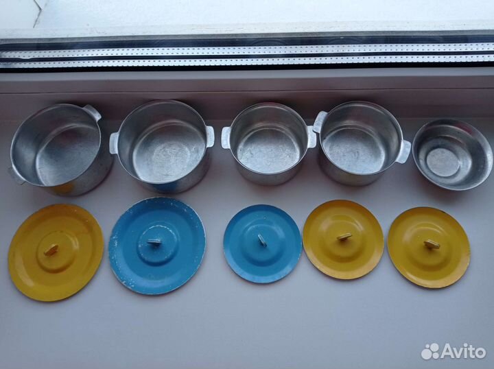 Игрушечная алюминиевая посудка, СССР