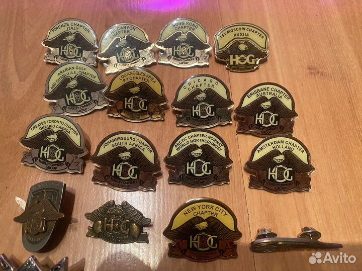 Коллекция значков harley davidson HOG
