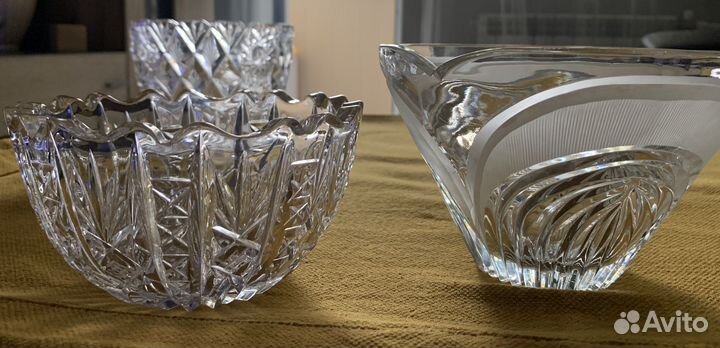 Ваза хрустальная