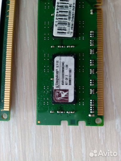 Оперативная память Kingston DDR3 2 гб 1600 мгц