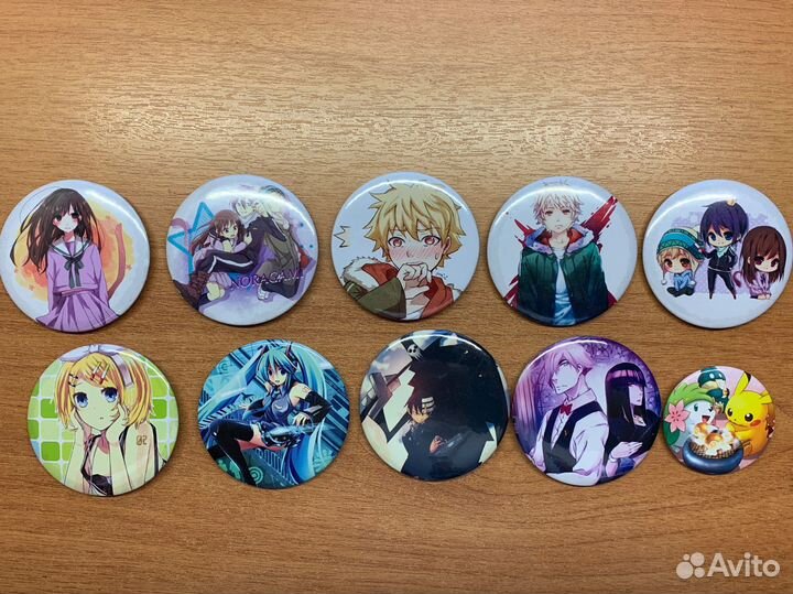 Значки с аниме