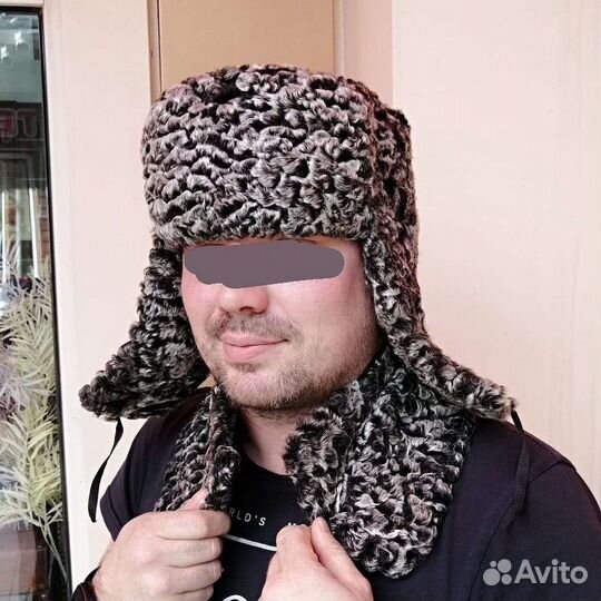 Каракуль ушанка воротник