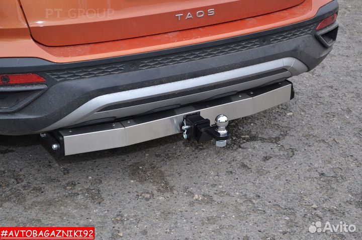Фаркоп (тсу) под квадрат для Volkswagen Taos