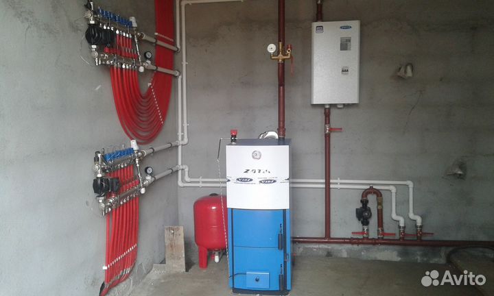 Монтаж систем отопления и водоснабжения