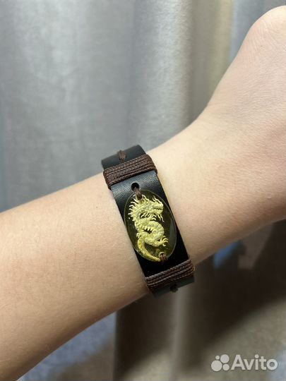 Браслет янтарь дракон